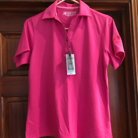 BERMUDA SANDS Women's Golf Shirt Size Small HT PINK Wick Away Technology - Picture 2 of 8